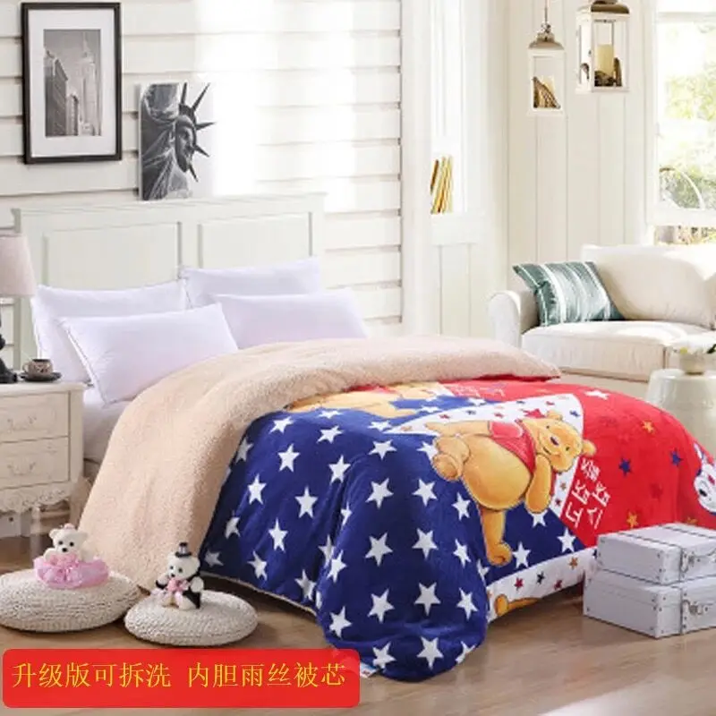 Твин Королева Король Размер толстое теплое одеяло роскошные печатных лоскутное