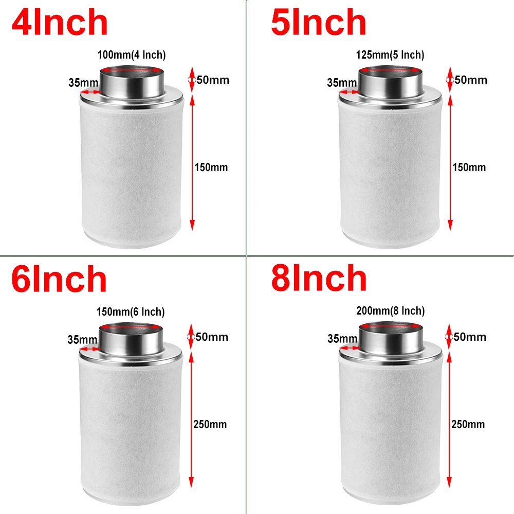 Led Grow Light BEYLSION Carbon Filter Grow Light And Filter Air Purification For Grow Box Tent Carbon Air Purifier Parts Plant Groutent