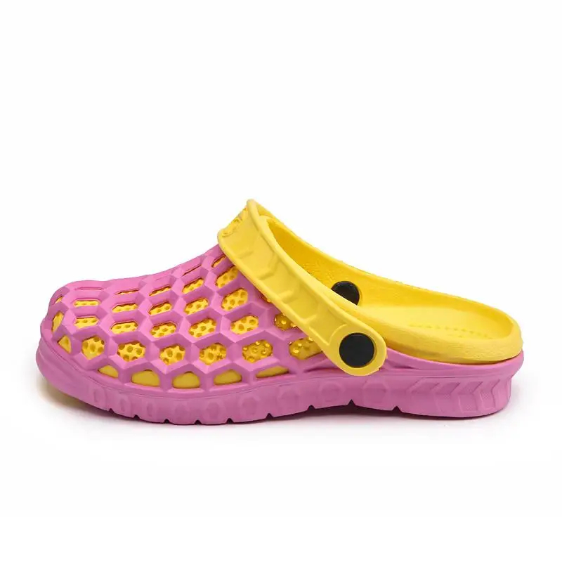 Original New Garden Flip Flops Water Shoes Women Rubber Flat Summer Beach Aqua Slipper Outdoor Swimming Sandals Gardening Shoes - Цвет: Розовый