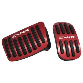 

Accelerator Gas Pedal Brake Pedal Cover At For Toyota C-Hr C Hr Chr 2016 2017 2018 Accessories Car Styling(Red)