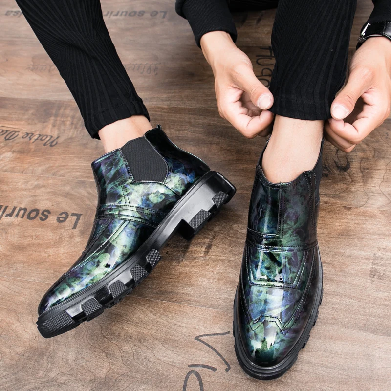 Зимние ботинки для мужчин; zapatos hombre; обувь с высоким берцем; повседневные кожаные ботинки; Sapato Masculino; безопасная обувь для взрослых; кроссовки; Homme VII