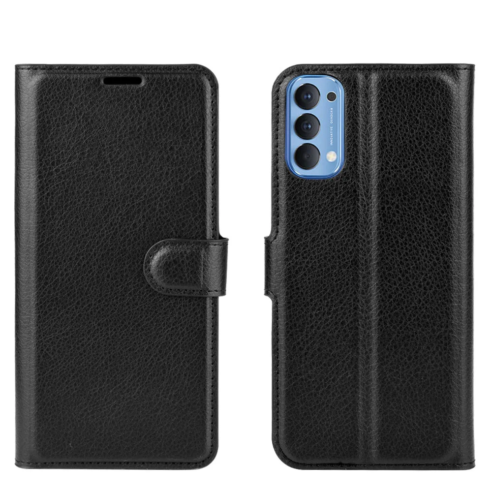 Чехол с откидной крышкой для OPPO Рино 4 4G PU кожаный чехол Reno4 Pro телефона отделением