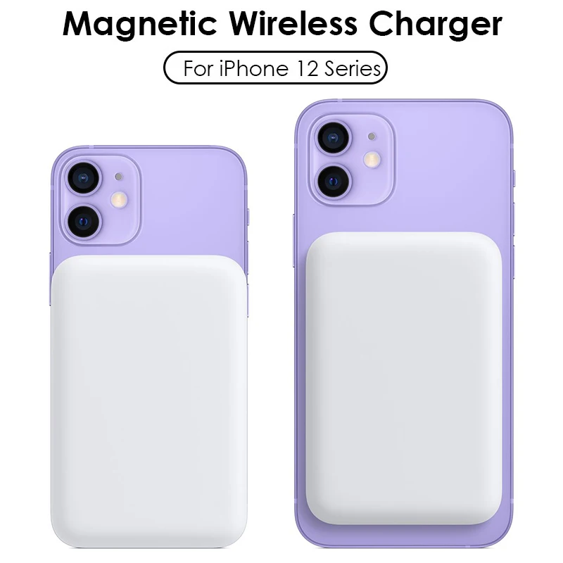 Беспроводное магнитное зарядное устройство 5000 мАч безопасное для Iphone 12 12Pro 12promax