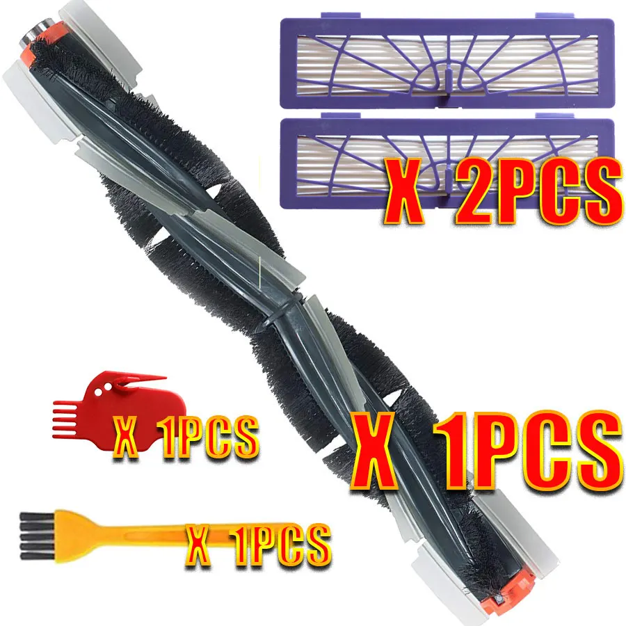 Аксессуар для робота-пылесоса Neato Botvac 75e 75 80 85 запасные части набор основной щетки, Hepa фильтры, боковая щетка - Цвет: 5pcs