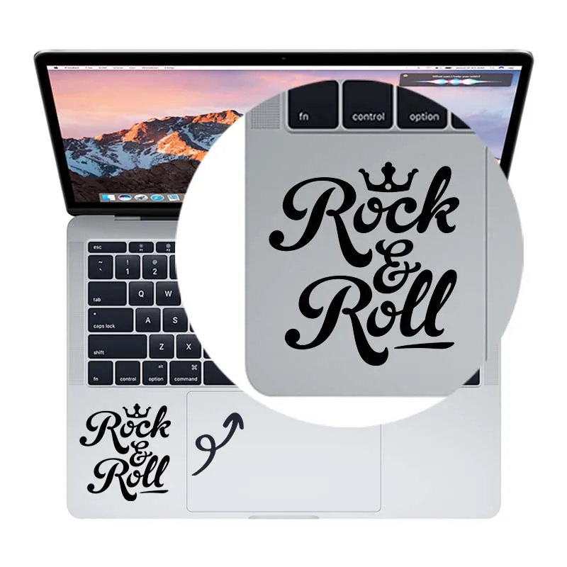 Металлическая рок-ролл жестовая наклейка для трекпада для Macbook Pro Air retina 1" 12" 1" 14" 1" hp Mac Book Skin Touc hp ad наклейка для ноутбука