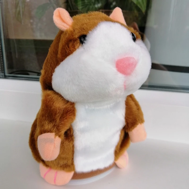 

Lovely Talking Hamster Mouse Pet Plush Toy Cute Speak Sound Record Hamster Educational Toy Repeat Stuffed Animal Children Gifts