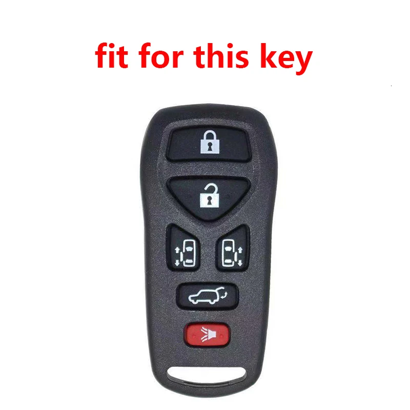 Keyless 6 Buttons Remote Covers For Car Keys Cover Shell Case Fob Transponder Fit For Nissan Quest Flick Key Keychain With Alarm