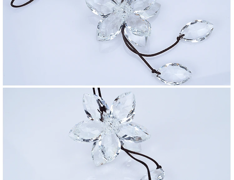 GS129 New Style Crystal Snowflake Car Interior Trim Pendant Vehicle-mounted Rearview Mirror Hanging Decoration Decorations Manuf