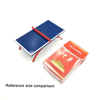 

Table Tennis Table Sports Goods Model Toy 1/24 Interior Decoration Layout Sand Table Production Field Application
