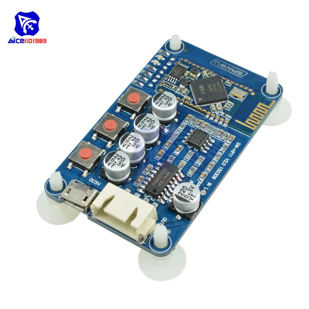 Плата усилителя diymore PAM8403 CSR8635 Bluetooth 4 0 модуль цифрового аудиоприемника