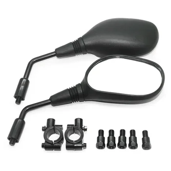 

New Motorcycle Rear View Mirror Set of Rearview Mirror with Handle Bar Mount Clamp Universal Rearview Mirrors Motorcycle Mirror
