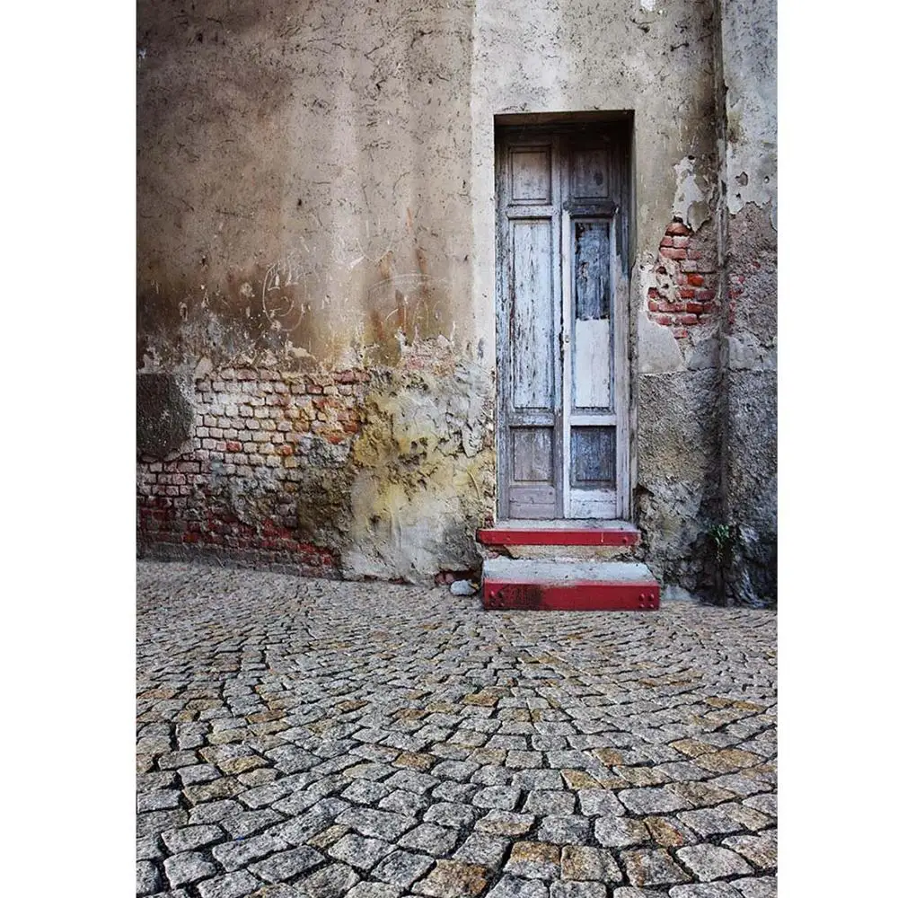 Фон для студийной фотосъемки с изображением старой кирпичной стены деревянной