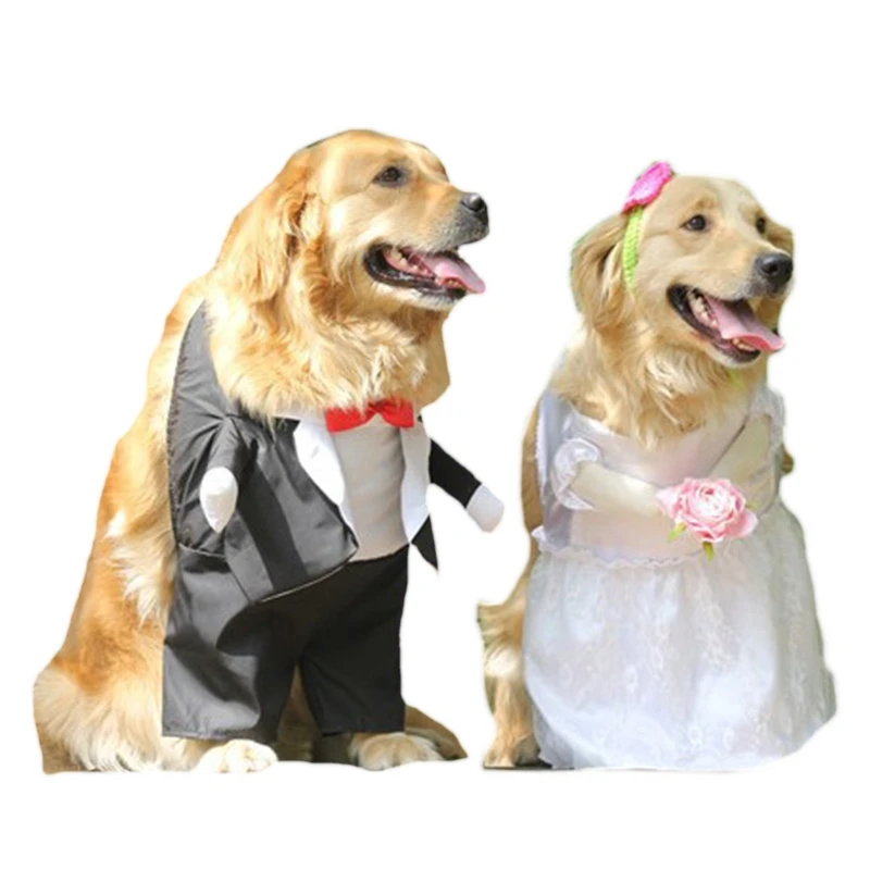 

Wedding Suit Pet Cloak Transfiguration Crossdresser Costume Soft Pet Dog Suit Lightweight Comfortable and Itch-Free Cute