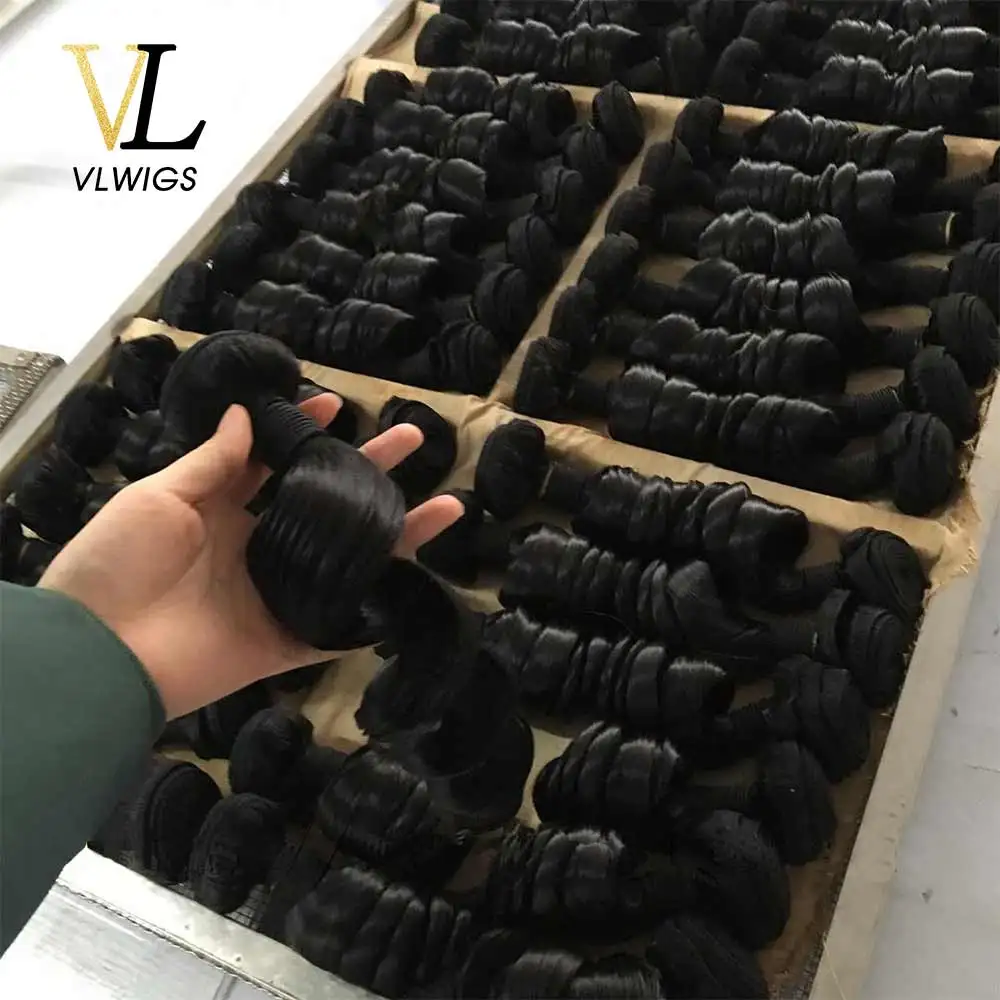 VLwigs бразильские натуральные волосы волнистые пучки Remy 3 шт. 1/3/4 10 " 32" 100%