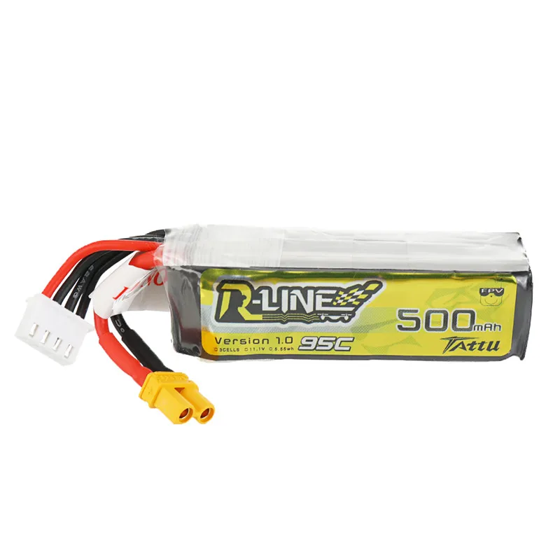 Gens Ace Tattu R-Line 1.0 2S 7.4V 500mAh 95C LiPo Gens Ace Tattu R-Line 1.0 2S 7.4V 500mAh 95C LiPo