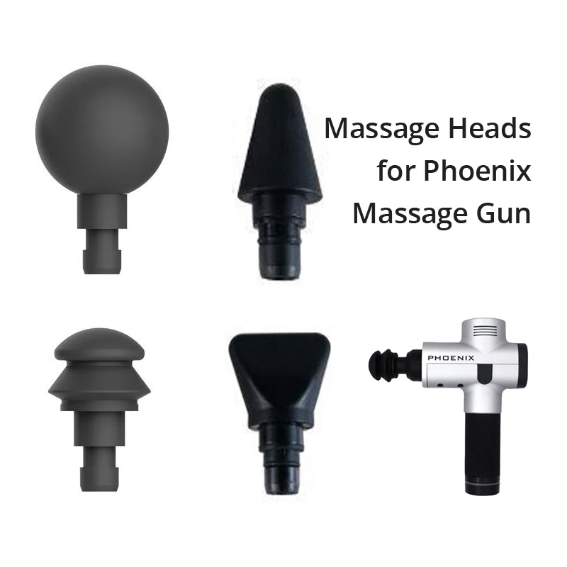 Massage Heads for Phoenix Massage Gun For Bones Muscle Massager Pain Relief After Exercise Physical Therapy Relaxation