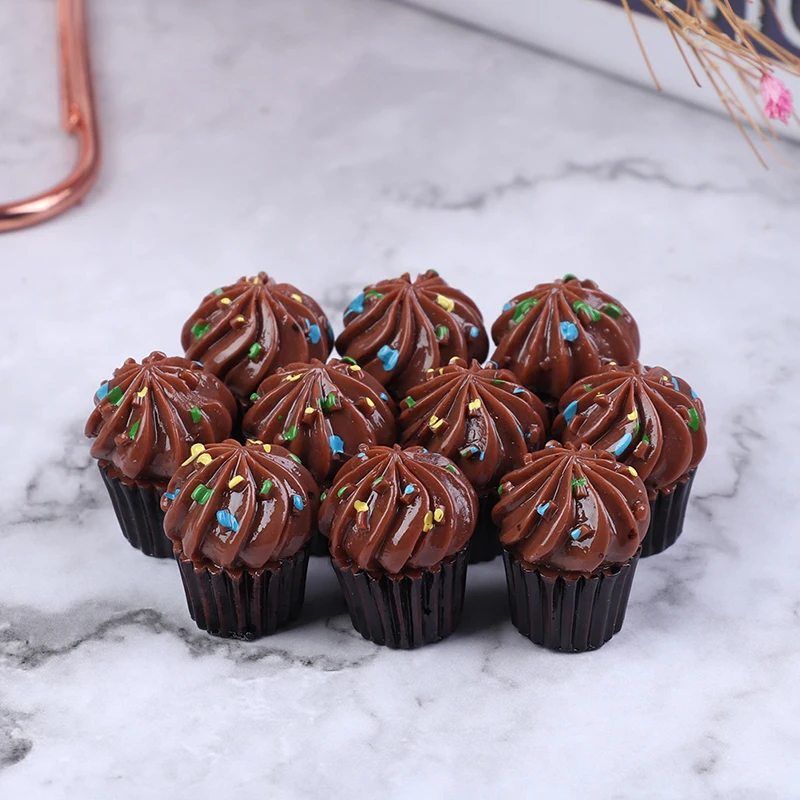 10 шт. Каваий каучук с плоской спинкой кабошон миниатюрная поддельная еда торт