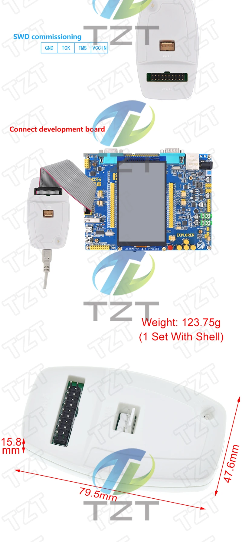 1/3PCS Neue ST-LINK/V2 ST-LINK V2(CN) ST LINK STLINK Emulator Download Manager STM8 STM32 künstliche gerät – Detail 4