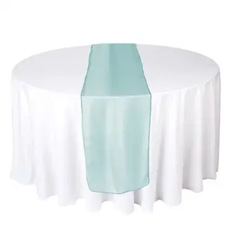

Wedding Table Decoration Turquoise Organza Table Runner
