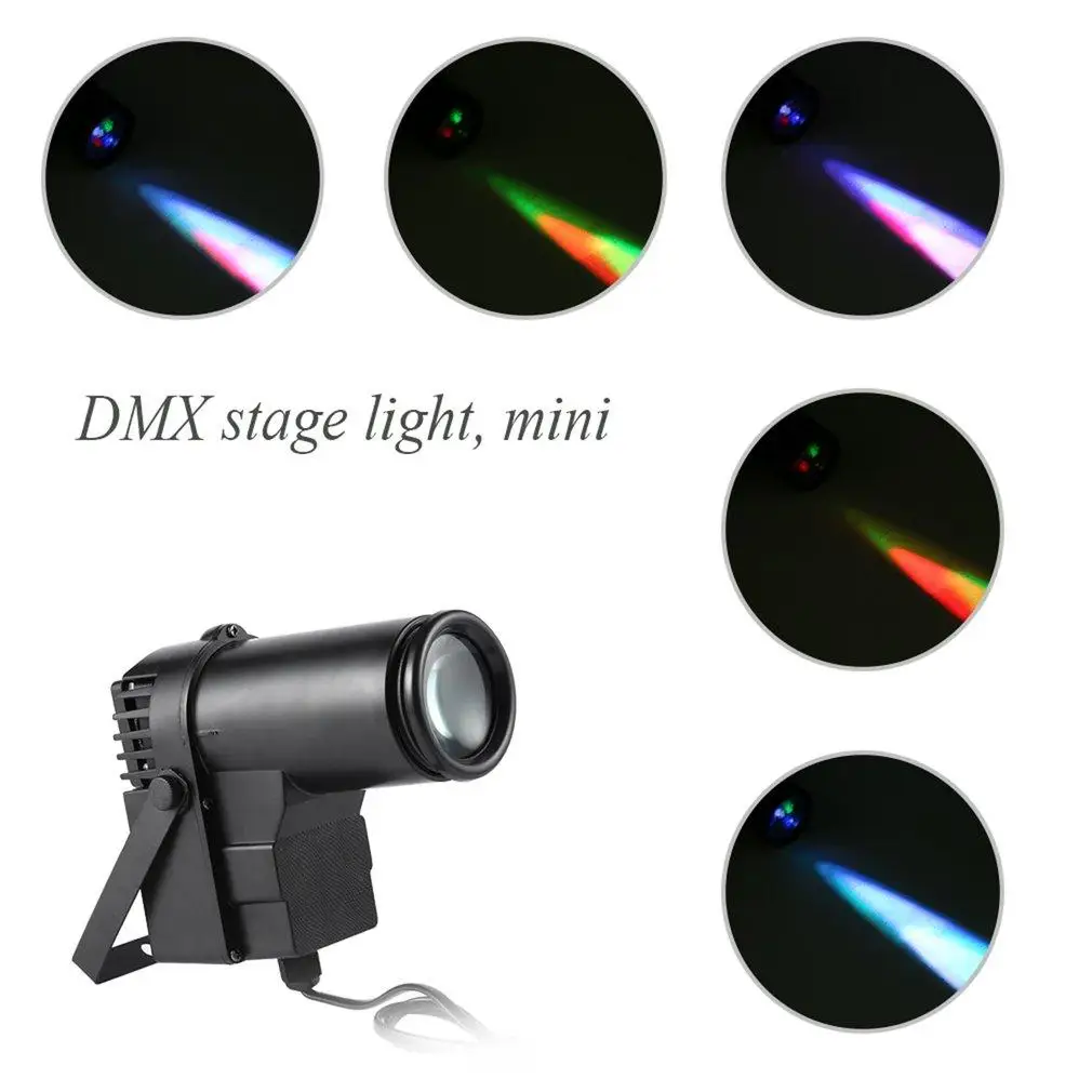 

30W RGBW LED DMX512 Stage Lighting Pinspot Beam Spotlight 6CH DJ DISCO Party GC