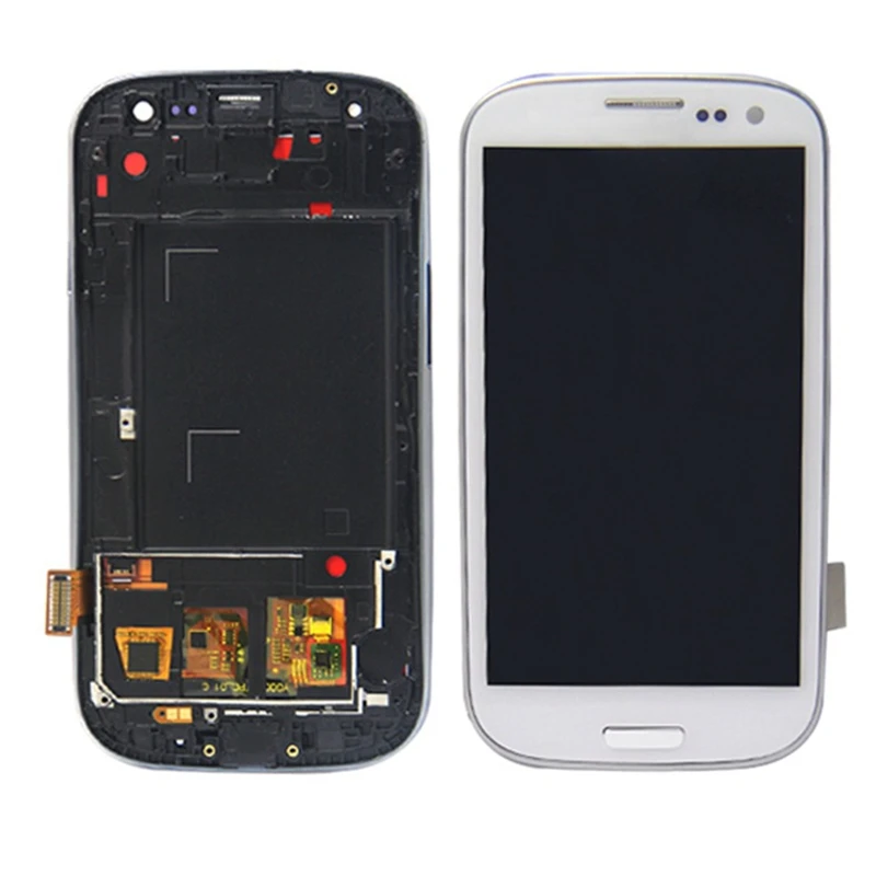 

SZMUGUA 4.8 Brightness For Samsung Galaxy S3 Neo i9301 i9300i i9308i i9301i LCD Display Touch Screen Digitizer Frame Housing