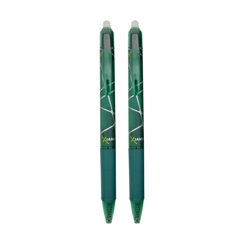 Xiamei 2/4 шт. набор стираемых гелевых ручек высокое качество канцелярские принадлежности для студентов и офиса ручки поставить 0,5 мм со стирающимися чернилами граффити детская ручка подарок - Цвет: Green 2pcs