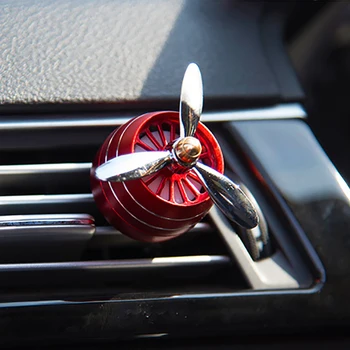 

Car Perfume Diffuser Air Freshener Air Force 3 LED Light Vent Outlet Clip Automobiles Decor Propeller Fragrance Smell Ornament