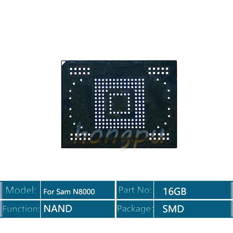 N8000 16GB eMMC memory flash NAND with firmware used for Samsung Galaxy Note 10.1 N8000 eMMC afbeelding