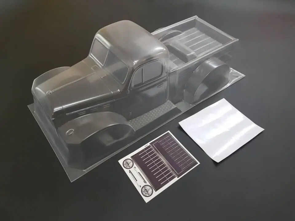 

1PC Clear Car Shell Wheelbase 313mm for 1/10 RC Crawler Car Model Transparent Plastic/PC Car Body