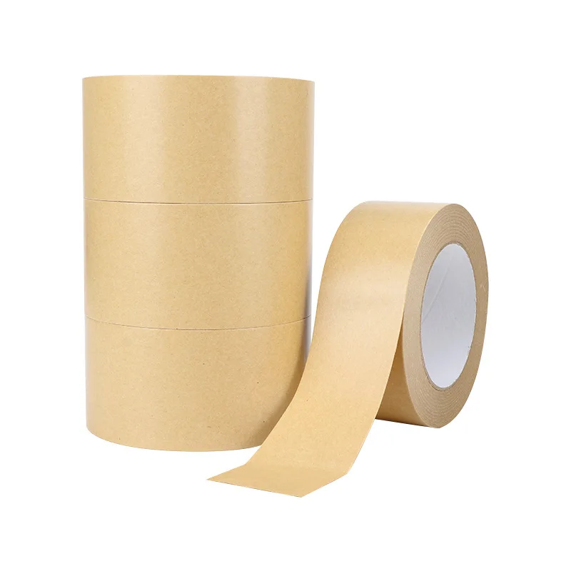 30M Biodegradable Eco Friendly Kraft Paper Tape Brown Wet Water