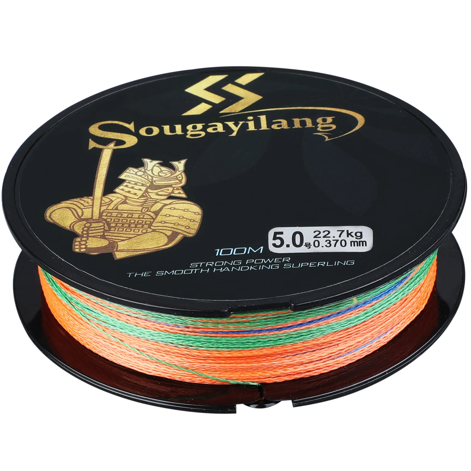 Sougayilang High Quality 4 Colors 100M PE Braided Fishing Line 4 Strands Fishing Line Smooth Braided Monofilament Fishing Line - Цвет: Многоцветный