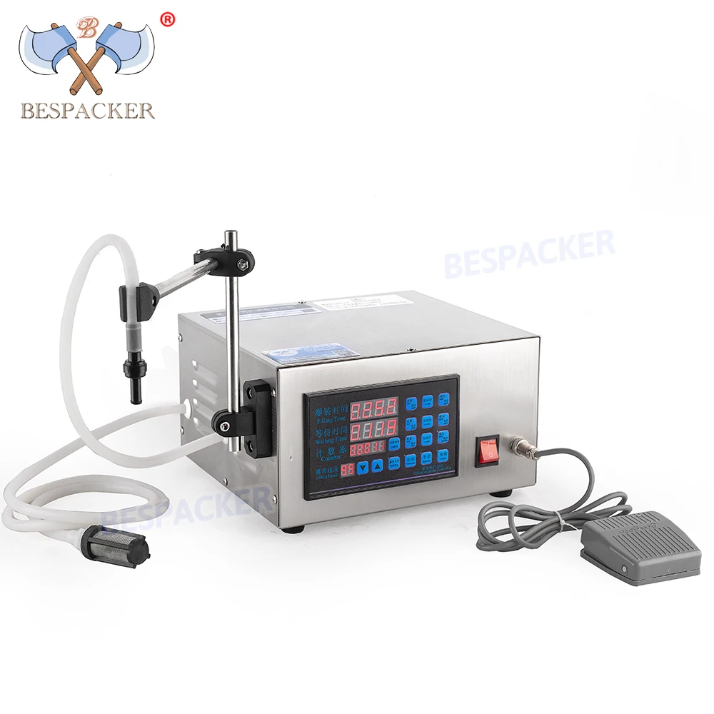 Bespacker XK-580 Digitally Controlled Filling Machine Liquid Beverage Water Bottle Essential Oil Perfume Food