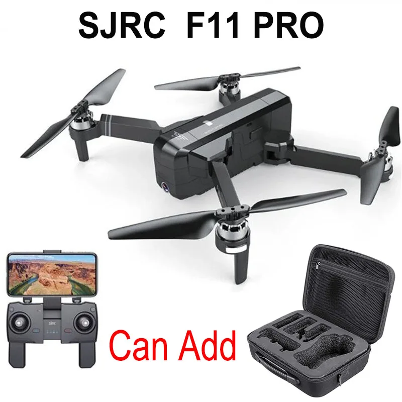 

SJRC F11 PRO GPS RC Foldable Drone Quadcopter Helicopter With Wifi FPV 1080P/2K HD Camera Brushless 25 minutes Flight Time