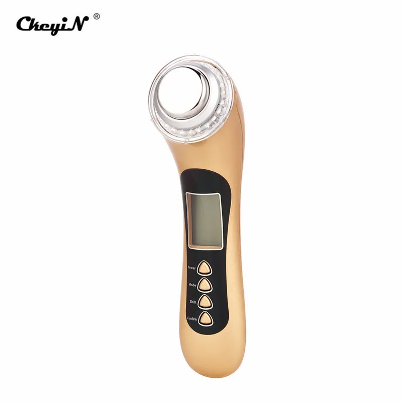 Dispositivo da Beleza do Rejuvenescimento Levantamento da Pele Máquina de Limpeza 5 em 1 Photon Terapia Facial Vibração Ultra-sônica Rosto Poros Cleaner Led 13 dispositivo da beleza do rejuvenescimento levantamento da