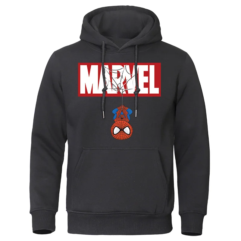 black 6 Осень зима кофты с капюшоном "Marvel" Человек-паук мужские толстовки с капюшоном топы Повседневный мужской спортивный костюм брендовые пуловеры Мстители - Цвет: black 6