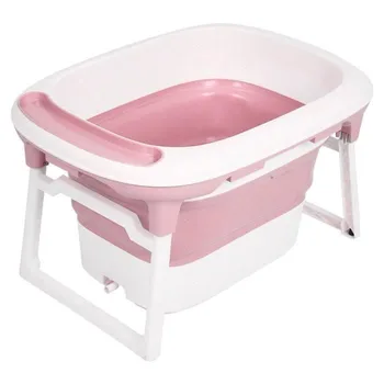 

Silicone Foldable 3 in 1 Baby Take a bath Bathtub Non-Slip Foot Bath Bucket Portable Pet Dog Cat Bathtub Bathroom Laundry Baske