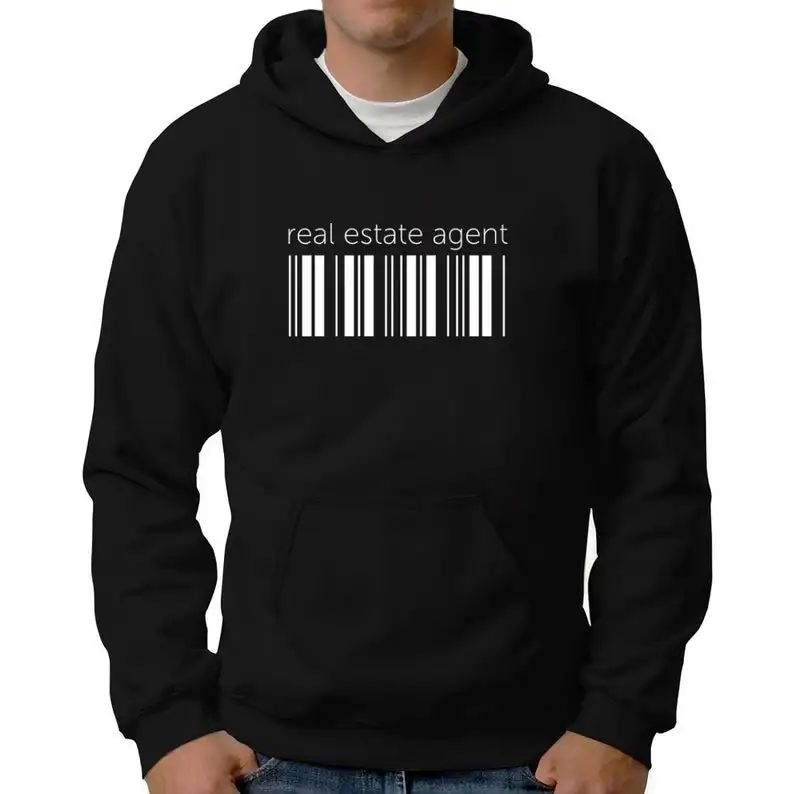 

Charming Letter Real Estate Agent Barcode Hoodie