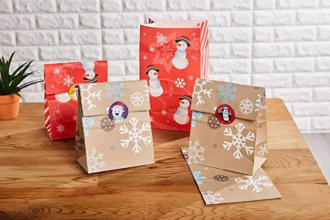 8 дизайнов рождественские наклейки 500 шт в рулоне мультфильм награда стикер Скрапбукинг для посылка этикетки для печати стикер для канцелярских товаров