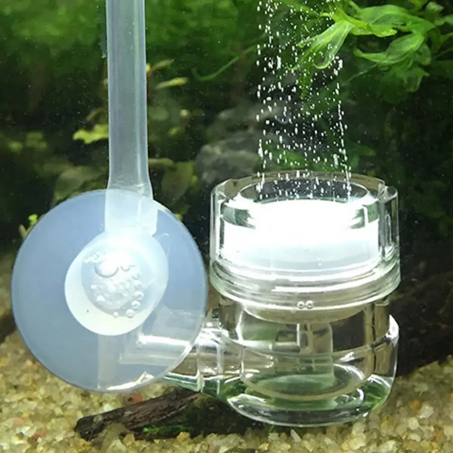 Acrylic Aquarium Fish Tank Hydroponic Oxygen Air Bubble Stone Aerator Pump with Suction Cup