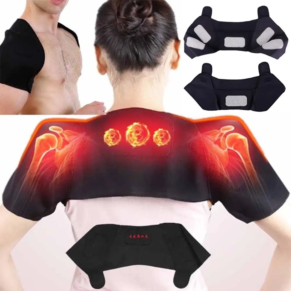 Unisex Heat Therapy Pad Belt Shoulder Protector Support Body Muscle Pain Relief Accessory