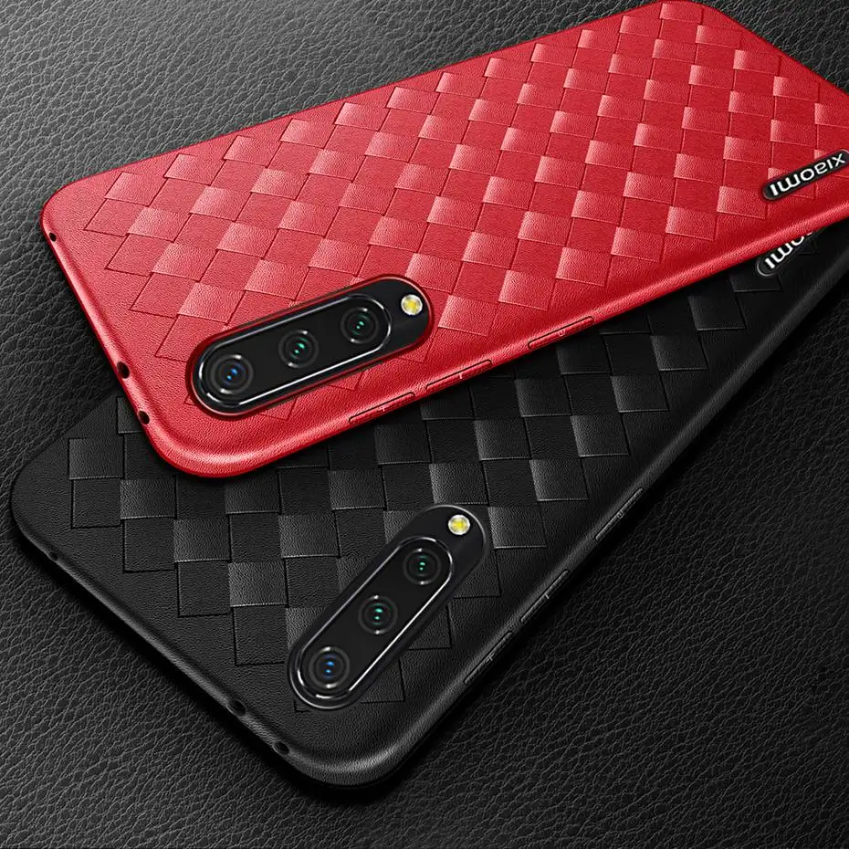 Для Xiaomi mi 9T Pro mi 9 чехол роскошный чехол из мягкого ТПУ тканый кожаный чехол для Xiao mi Xio mi 9 SE mi 9 CC9 CC9e CC 9e CC9 e чехол для телефона