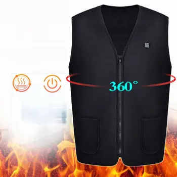 

Unisex Electric Heating Sleeveless Vest Heated Cloth Jacket USB Thermal Clothing 19QF