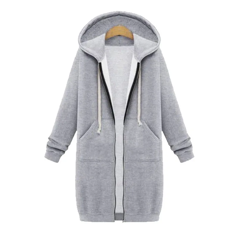 JODIMITTY-Sudadera larga informal para mujer, sudaderas camisetas abrigos con cremallera, chaqueta con capucha de talla grande, prendas de vestir, Tops de otoño e invierno 2021