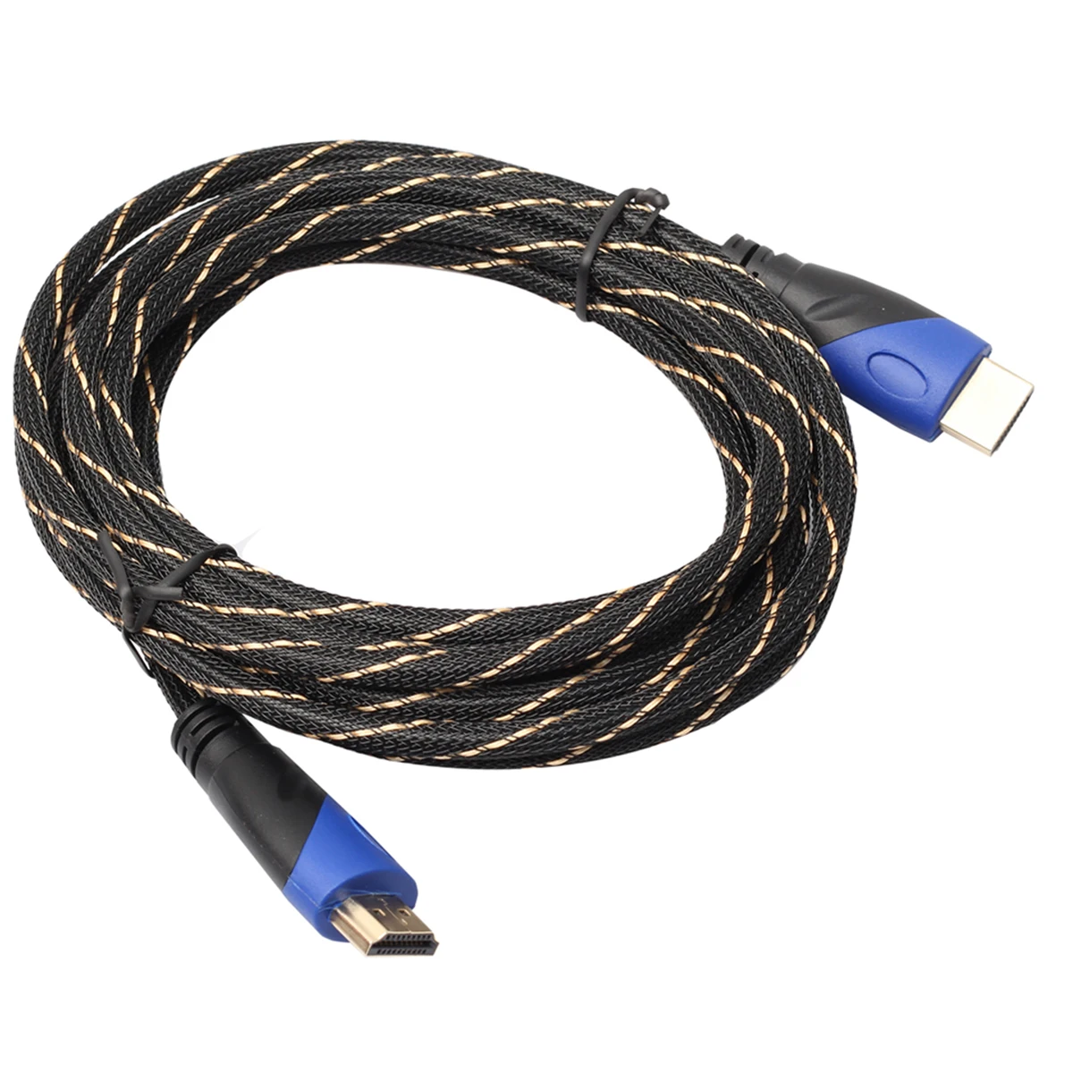 SOONHUA 16.4ft Braided HDMI Cable Gold Plated Connection V1.4 AV Cables HDMI Version 1.4 Cable Support Multiple Audio Formats