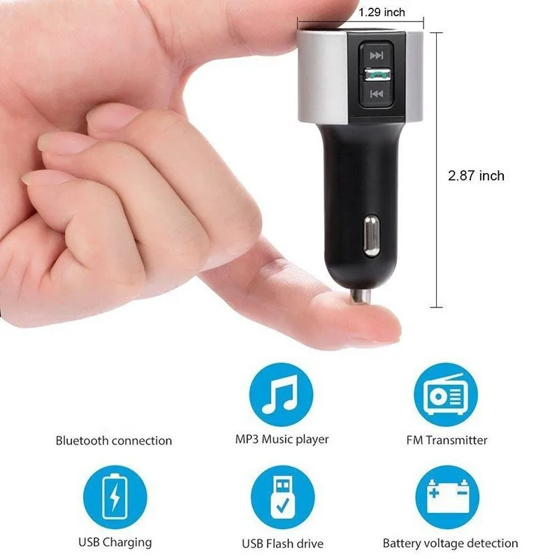 11 Bluetooth Автомобильный fm-передатчик Беспроводной MP3 Музыкальный USB диск TF плеер радио fm-передатчик модулятор двойной USB Cargador порт
