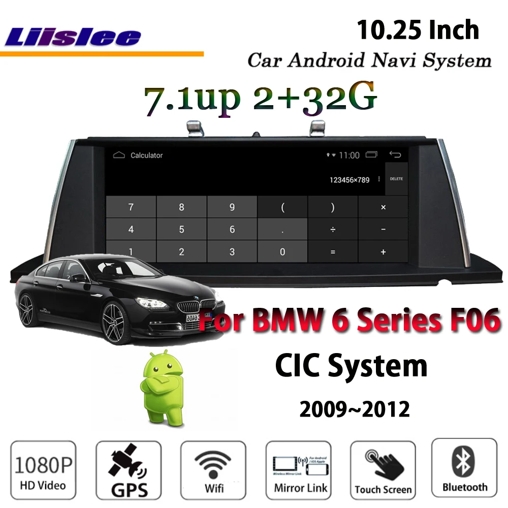 Liislee 10 25 дюймов Android мультимедиа для BMW 6 серии F06 650i CIC 2009 ~ 2012 стерео автомобиль Carplay