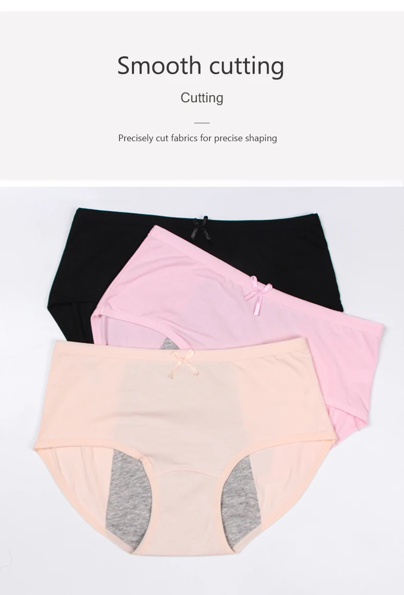 Новые хлопковые герметичные менструальные Трусики Дышащие ...