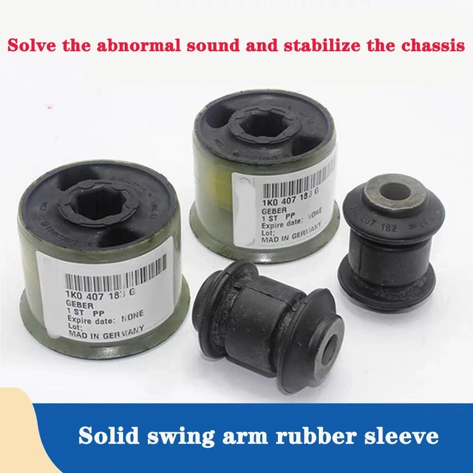 Front Lower Control Arm Bushings 4Pcs For VW Jetta Golf GTI 5 MKV Passat CC Tiguan Skoda Octavia 1K0 407 183 1K0 407 182 Control Arm Bushings Kit Control Arm