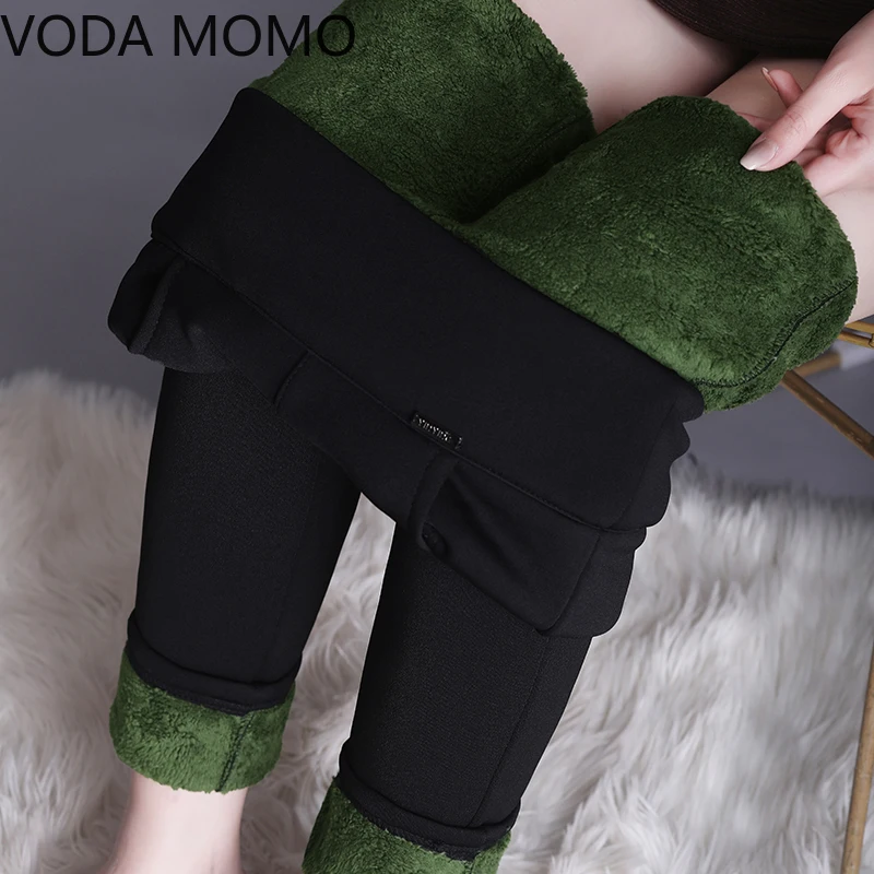 Plus Size 5xl 6xl Trousers For Women Office Lady Slim Elegant Winter Warm Pencil Pants High Waist Stretch Thickening Leggings | Женская