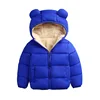 Baby Winter Coat Kids Casual Solid Cute Ear Hooded Down Jacket Overalls Snow Warm Clothes For Children Boys Girls Body ► Photo 3/5
